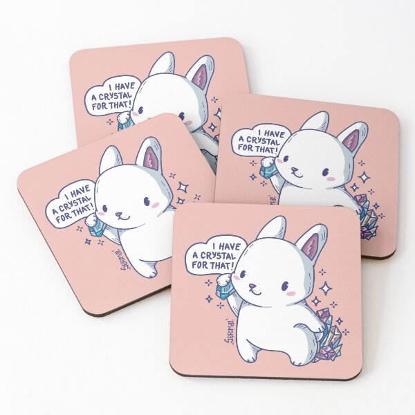 Item preview, Kawaii rabbit with Crystals saying "I have a crystal for that" designed and sold by SPIRIMAL.