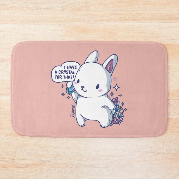 Item preview, Kawaii rabbit with Crystals saying "I have a crystal for that" designed and sold by SPIRIMAL.
