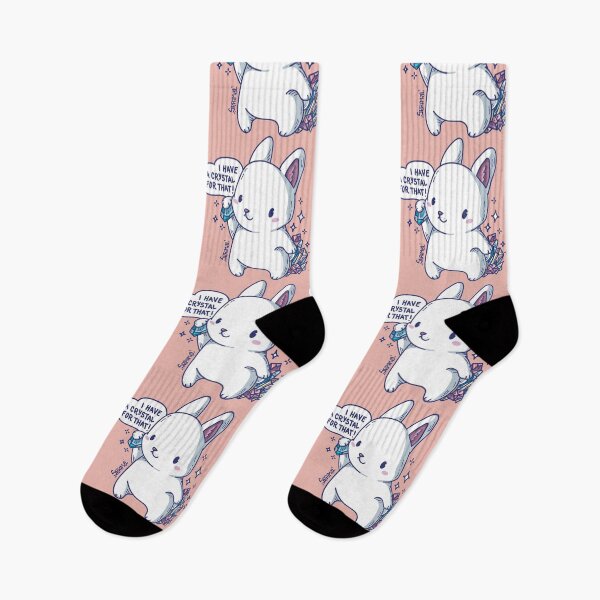Item preview, Kawaii rabbit with Crystals saying "I have a crystal for that" designed and sold by SPIRIMAL.