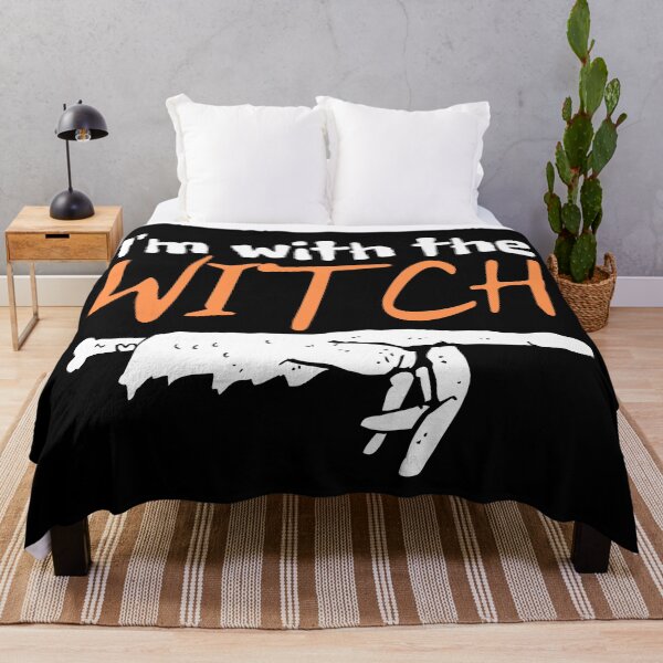 Item preview, I'm with the witch - She's my girlfriend - Halloween romance designed and sold by For the love of Pixels.