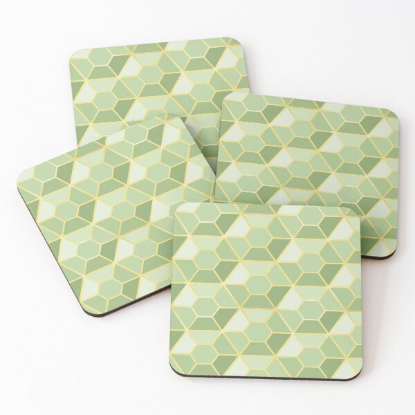 Item preview, Ice Crystal Facets // Pistachio designed and sold by The Wellington Boot.