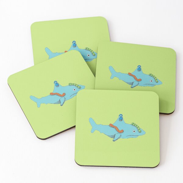 Item preview, Crawling Caterpillars and Startled Shark designed and sold by AnnieHines.