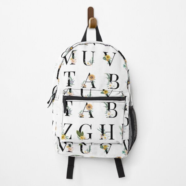 Item preview, Alphabet - Botanical Monogram. Detailed FLOWERS Drawing Sticker designed and sold by WeGotThat.