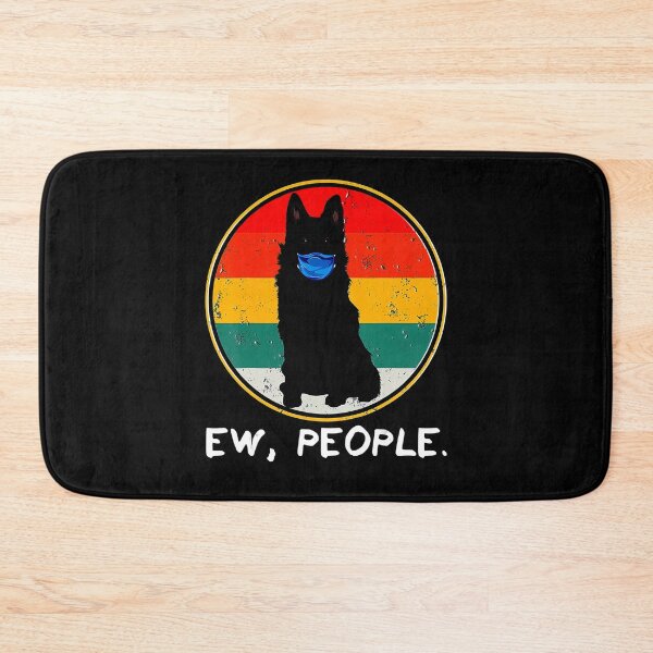 Item preview, Vintage Ew People Schipperke Dog Wearing Face Mask designed and sold by BegayStore.