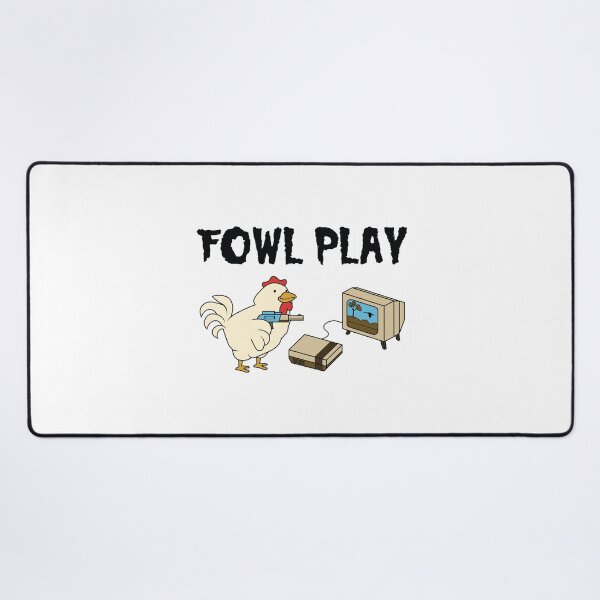 Item preview, Funny Clever Fowl Play Chicken Pun design designed and sold by jakehughes2015.