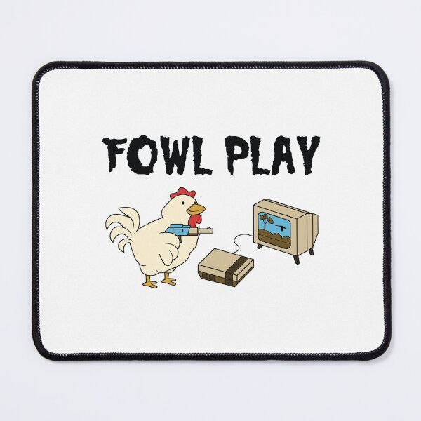 Item preview, Funny Clever Fowl Play Chicken Pun design designed and sold by jakehughes2015.