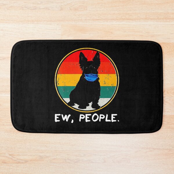 Item preview, Vintage Ew People Scottish Terrier Dog Wearing Face Mask designed and sold by BegayStore.