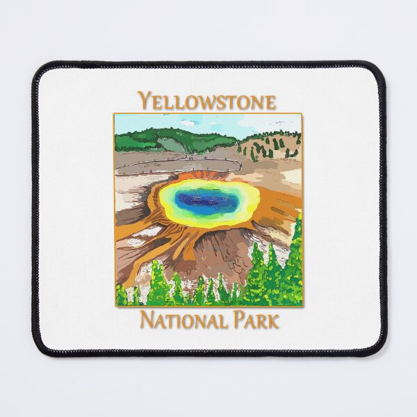 Item preview, Grand Prismatic Springs in Yellowstone National Park - WelshDesigns designed and sold by welshdesigns.