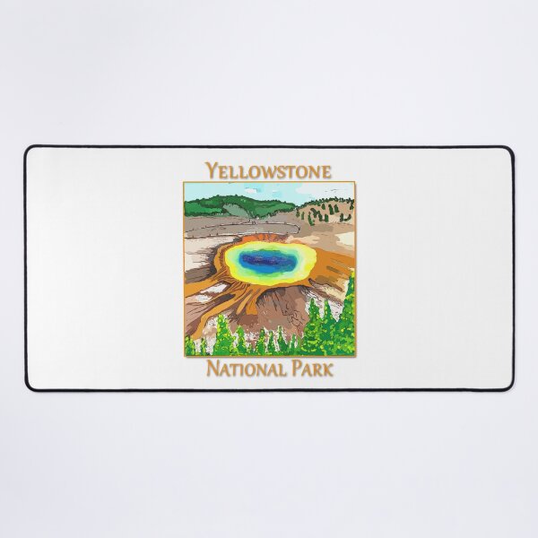 Item preview, Grand Prismatic Springs in Yellowstone National Park - WelshDesigns designed and sold by welshdesigns.