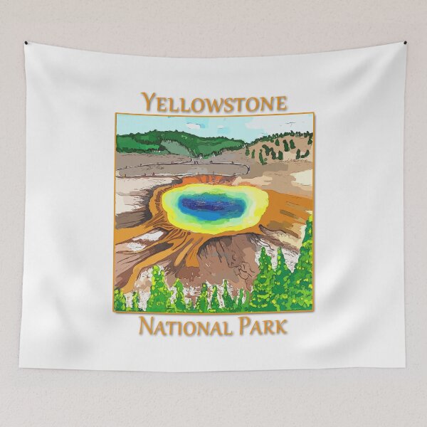 Artikelvorschau, Grand Prismatic Springs im Yellowstone-Nationalpark – WelshDesigns entworfen und verkauft von welshdesigns.