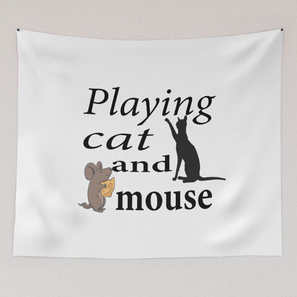 Item preview, playing cat  and mouse,Fanny Cat,  halloween happy  , fanny halloween baby boo halloween ,Ghost Of Disapproval, cutes fanny family gift idea for mom ,dad et siblings slim fit t-shirt   designed and sold by darishoping.