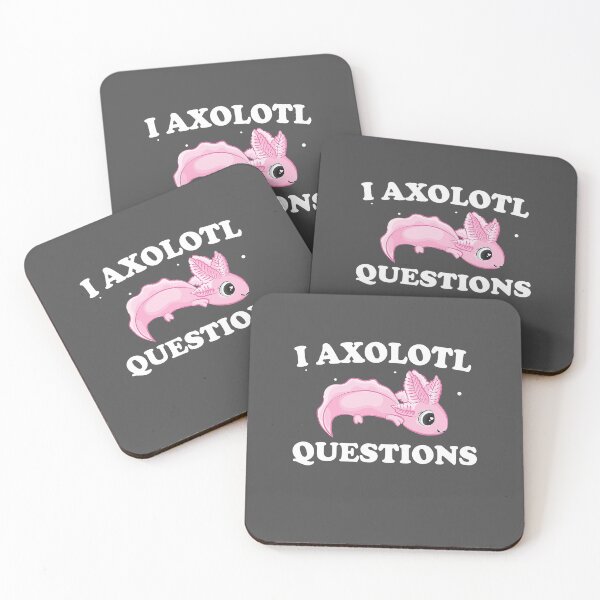 Item preview, I Axolotl Questions Cute Axolotls - Funny Axolotl Meme designed and sold by NutaBaco.