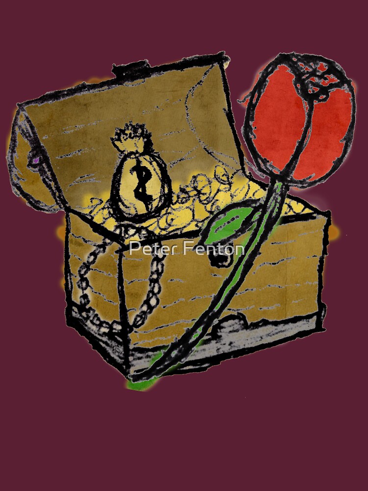 Treasure Chest with a Rose by cephasgarrett