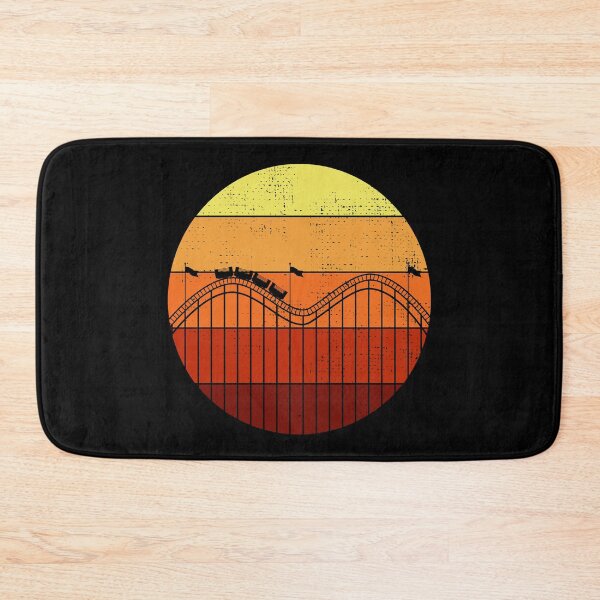 Item preview, Roller Coaster Amusement Park Vintage Retro Sunset designed and sold by CuteDesigns1.