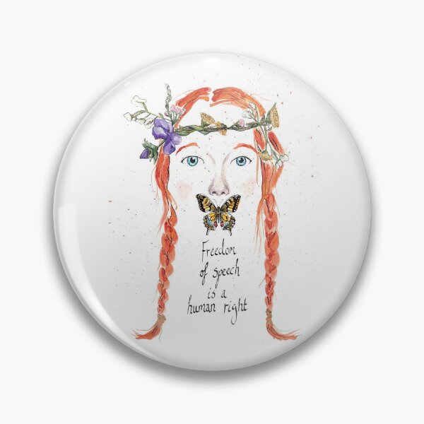 Item preview, Anne - Free Speech designed and sold by AdeleArtPrints.