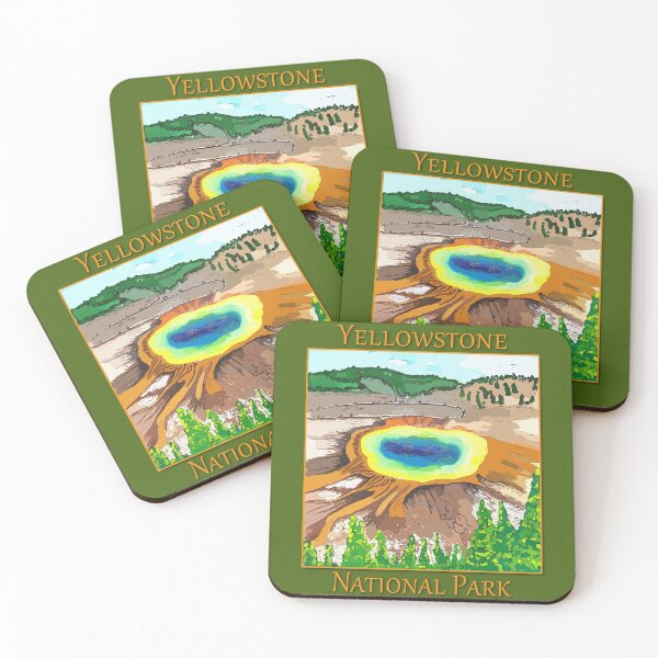 Artikelvorschau, Grand Prismatic Springs im Yellowstone-Nationalpark – WelshDesigns entworfen und verkauft von welshdesigns.