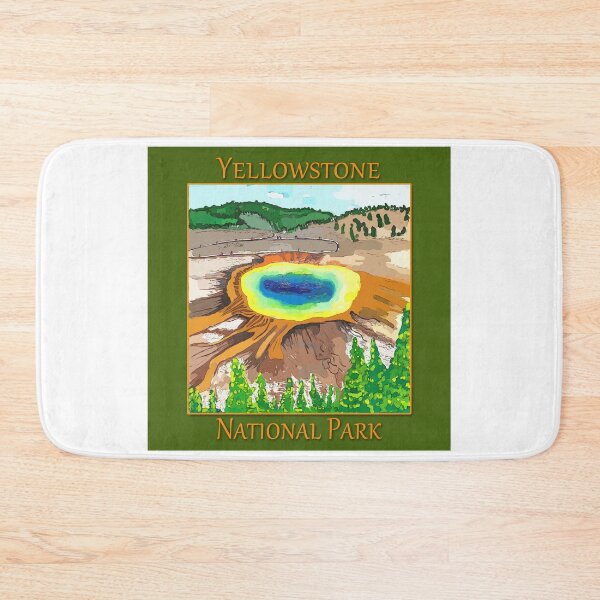 Item preview, Grand Prismatic Springs in Yellowstone National Park - WelshDesigns designed and sold by welshdesigns.