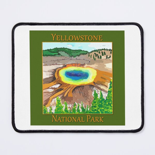 Item preview, Grand Prismatic Springs in Yellowstone National Park - WelshDesigns designed and sold by welshdesigns.