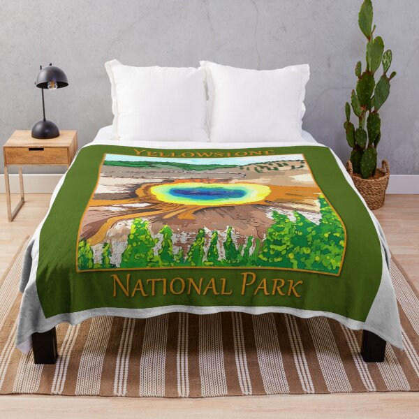 Item preview, Grand Prismatic Springs in Yellowstone National Park - WelshDesigns designed and sold by welshdesigns.