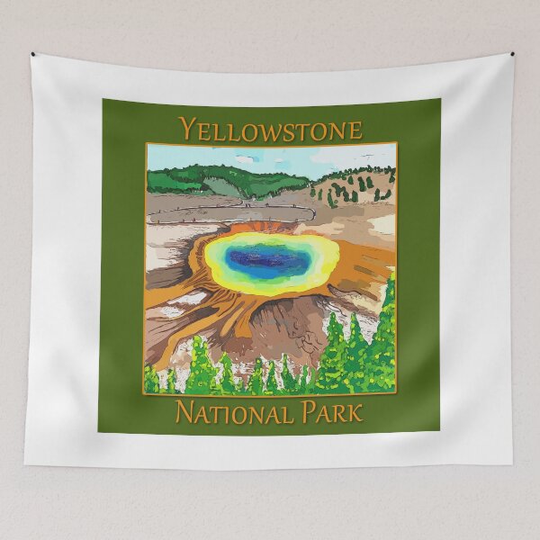 Artikelvorschau, Grand Prismatic Springs im Yellowstone-Nationalpark – WelshDesigns entworfen und verkauft von welshdesigns.