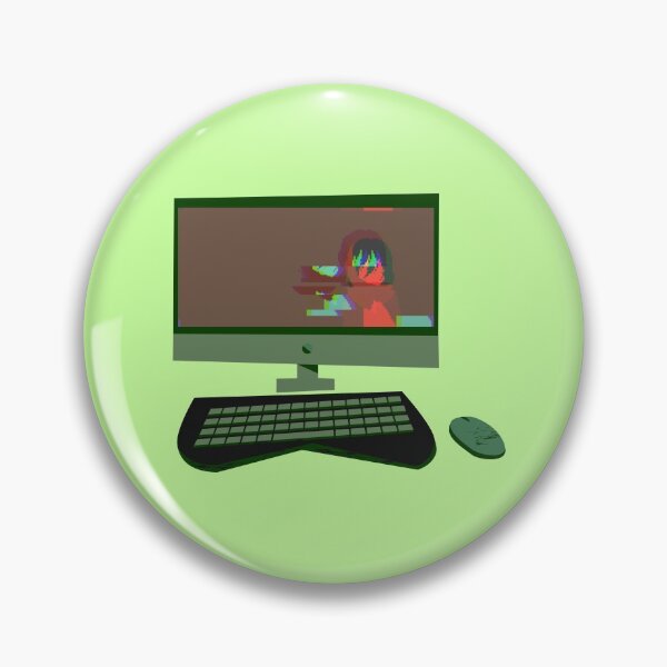 Item preview, Minimalistic Anime Glitch Monitor designed and sold by SimpleLee.
