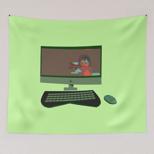 Item preview, Minimalistic Anime Glitch Monitor designed and sold by SimpleLee.