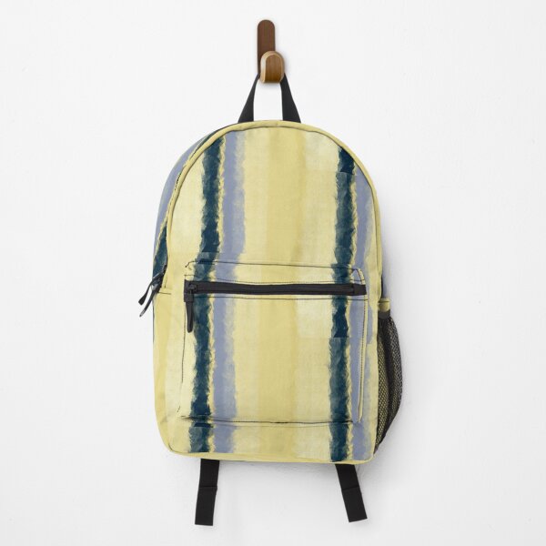 Item preview, Yellow, Navy Blue, Sky Blue Brush Stroke Stripes Design designed and sold by TomSaturnV.