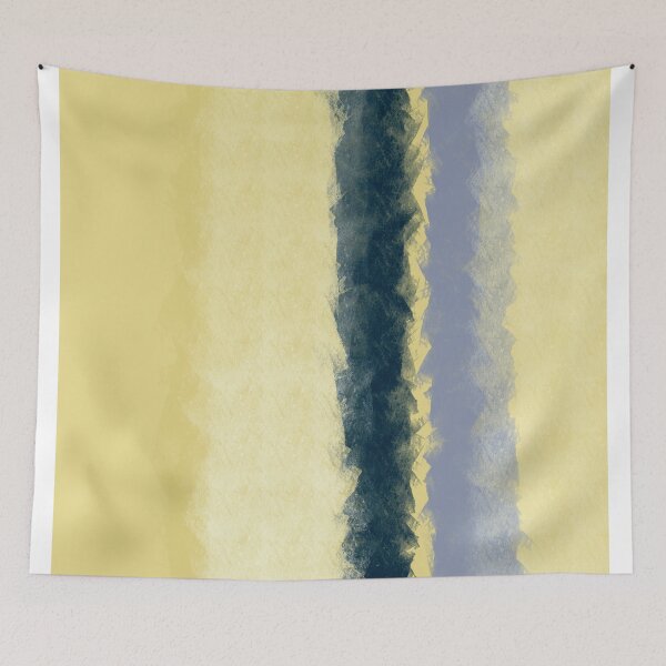 Item preview, Yellow, Navy Blue, Sky Blue Brush Stroke Stripes Design designed and sold by TomSaturnV.