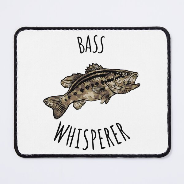 Item preview, Funny Fishing Bass Whisperer print designed and sold by jakehughes2015.