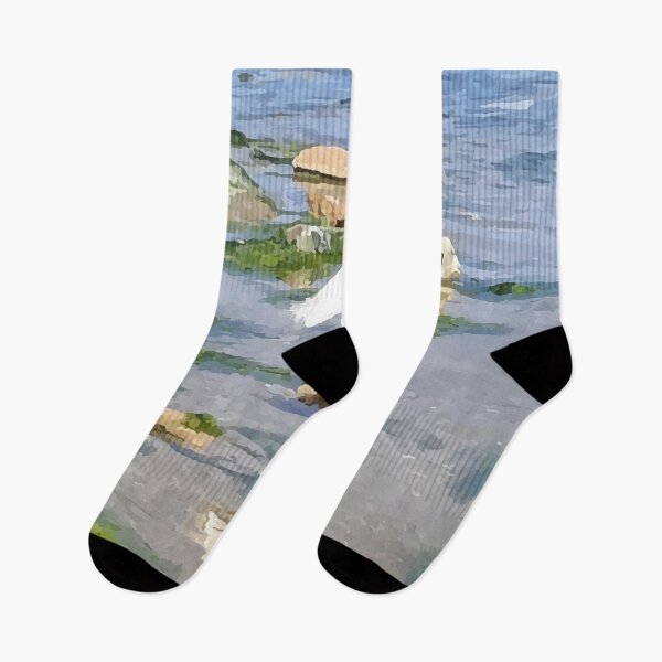 Item preview, A Heron by the sea. designed and sold by PrintedDreams.