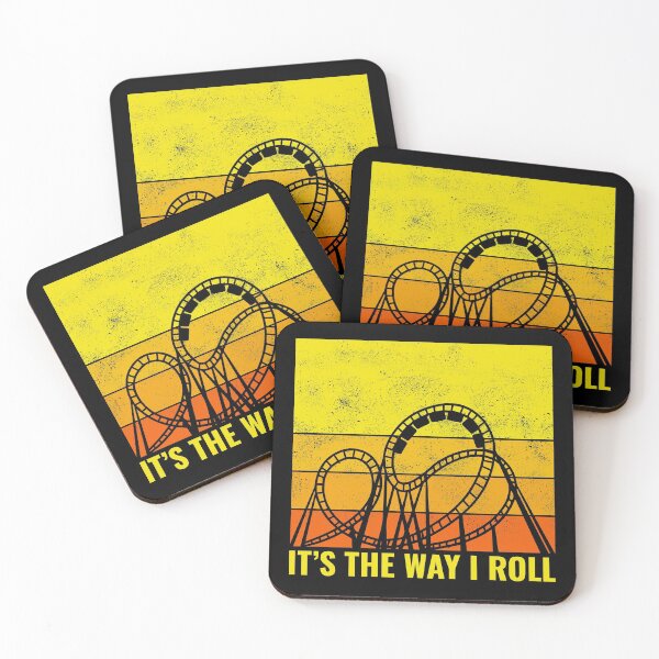 Artikelvorschau, Achterbahn Vergnügungspark Vintage Retro Sonnenuntergang entworfen und verkauft von CuteDesigns1.