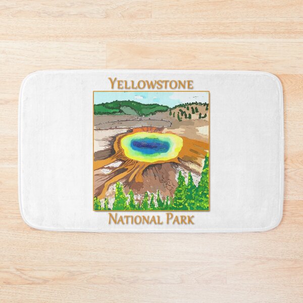 Item preview, Grand Prismatic Springs in Yellowstone National Park - WelshDesigns designed and sold by welshdesigns.