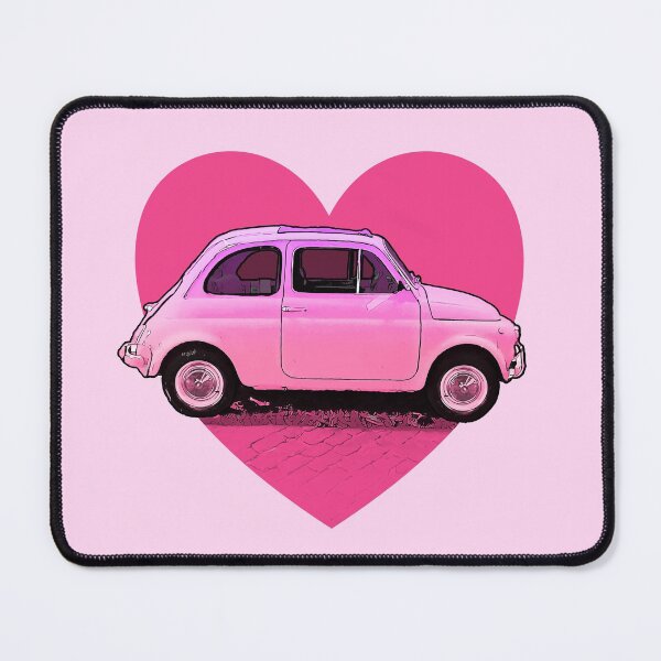 Item preview, The Pink Fiat 500 Lover designed and sold by Retro Futurist.