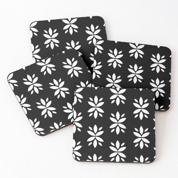 Item preview, Abstract Flower Pattern Black and White Background designed and sold by ariamuhammad.