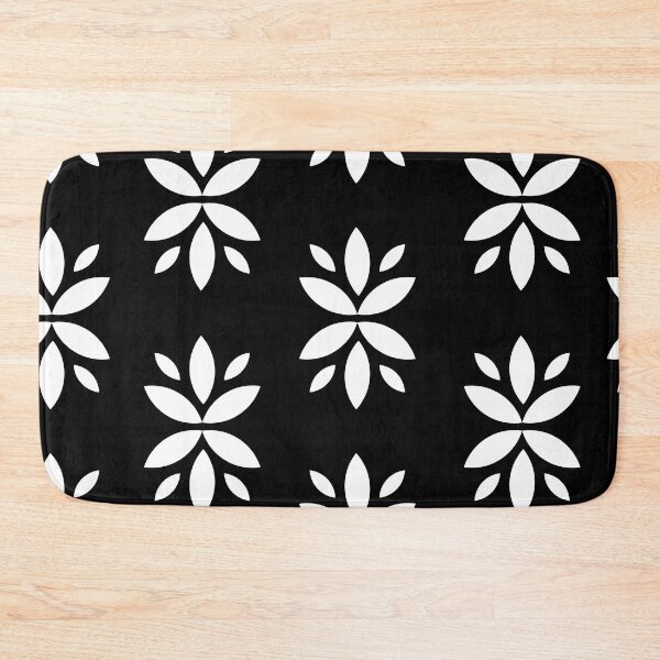 Item preview, Abstract Flower Pattern Black and White Background designed and sold by ariamuhammad.