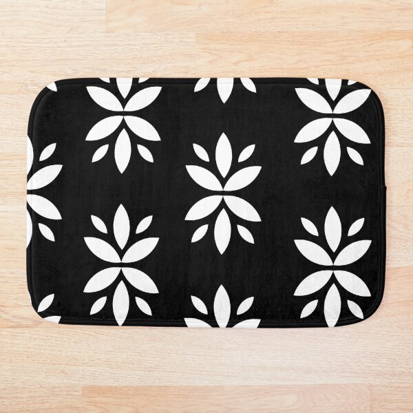 Item preview, Abstract Flower Pattern Black and White Background designed and sold by ariamuhammad.