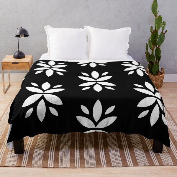 Item preview, Abstract Flower Pattern Black and White Background designed and sold by ariamuhammad.