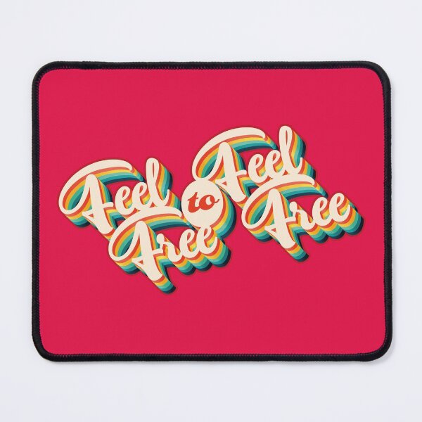 Item preview, Feel Free to Feel Free on Red designed and sold by Retro Futurist.