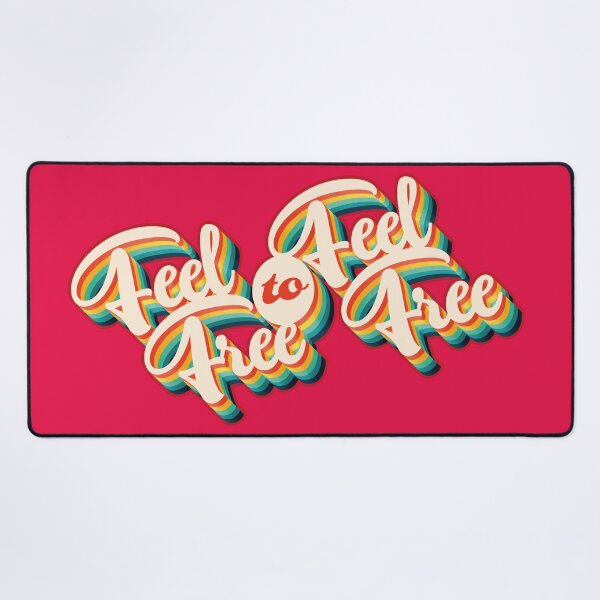Item preview, Feel Free to Feel Free on Red designed and sold by Retro Futurist.