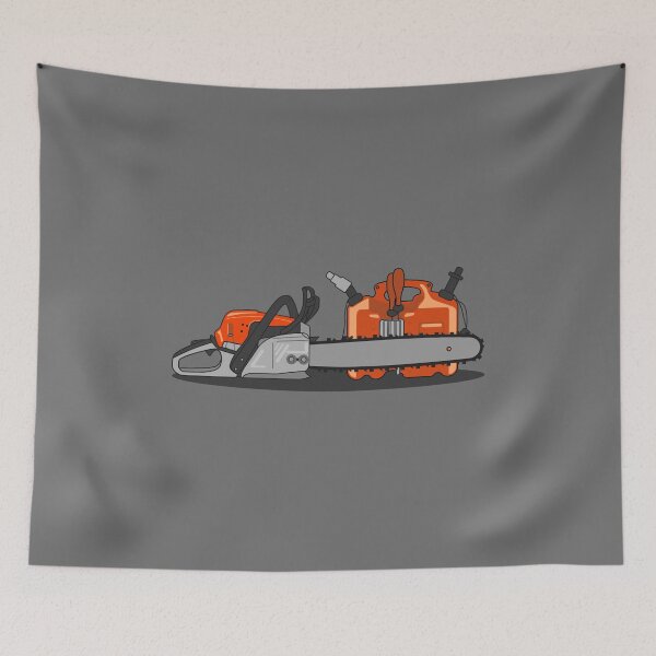 Item preview, Chainsaw and a Combi fuel can designed and sold by LaftaDesign.