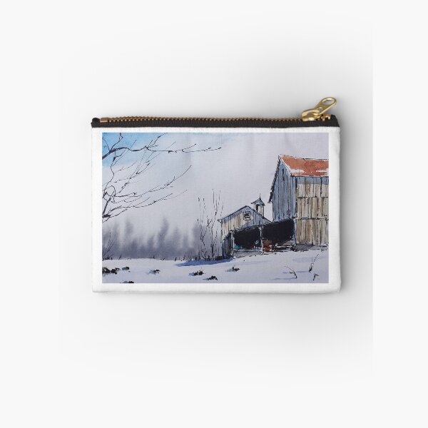 Item preview, Winter scene barn Line and Wash By Nil Rocha art designed and sold by NilRochaArt.