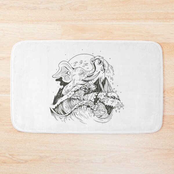 Item preview, Gigantic elephant ocean wave designed and sold by DerSenat.