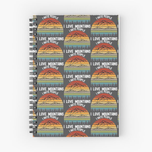 Item preview, Mountain Lover I Hate People I Love Mountains designed and sold by NutaBaco.