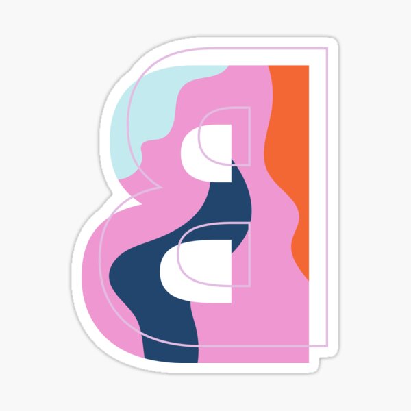 "Backwards Letter - Letter B Illustration Edition 2 Colorful Design ...