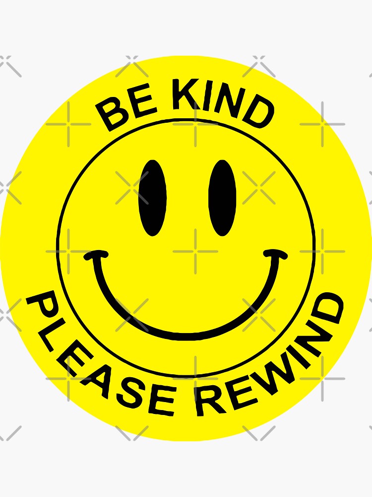 Be Kind Rewind Smiley // VHS 80s Nostalgia