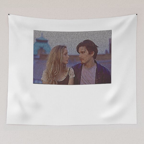 Item preview, Text Portrait of Ethan Hawke and Julie Delpy with Full Script of the movie Before Sunrise A Day Spen designed and sold by Beforesunrisely.