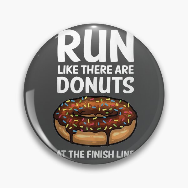 Item preview, Running Men Women Donut Finish Line Marathon designed and sold by NutaBaco.