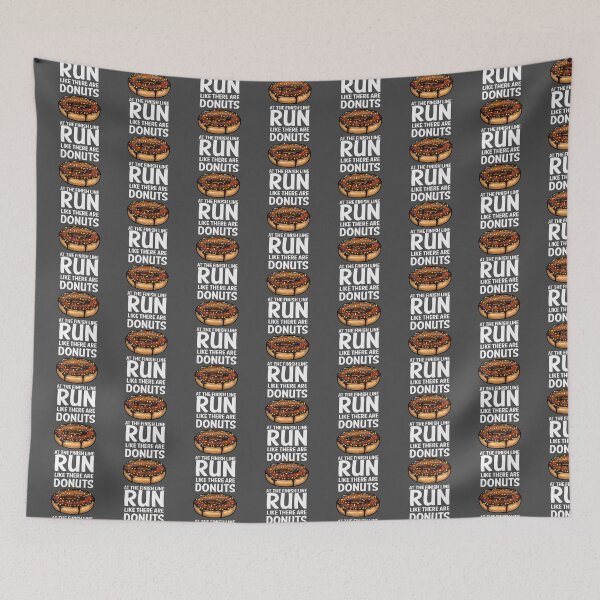 Item preview, Running Men Women Donut Finish Line Marathon designed and sold by NutaBaco.