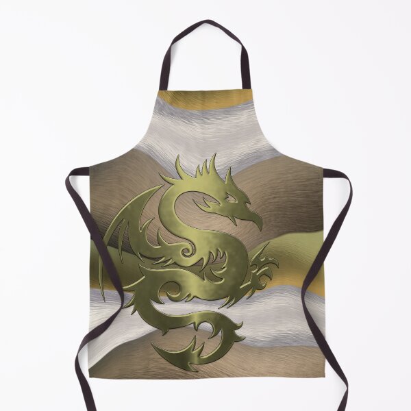 Item preview, Liquid Metallic Golden Dragon Pattern designed and sold by LRGraphics.