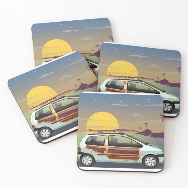 Item preview, Surfing Twingo Woody designed and sold by ThatFrenchBloke.